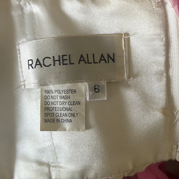 RACHEL ALAN 2 PIECE DRESS. Pink & white homecoming dress! - Picture 3 of 5